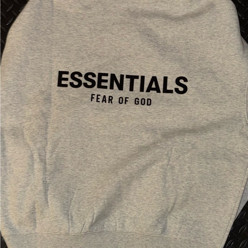 AUTHENTIC Essentials Light Oatmeal Hoodie NWT - image 2